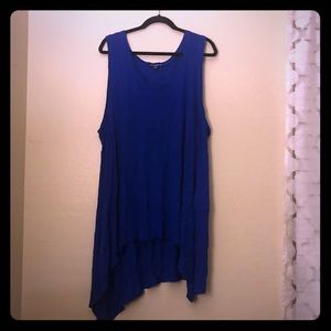 Royal Blue Asymmetric tank